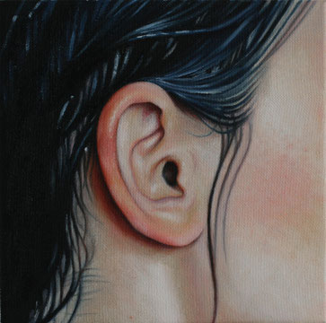 Gemälde von einem Ohr