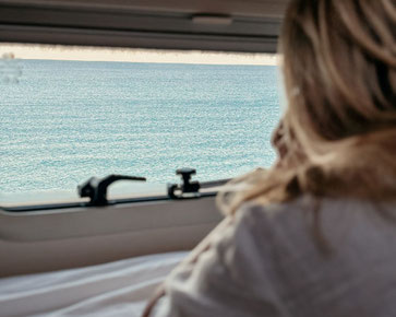 Ausblick aus Camper auf Meer in Fuerteventura 2026