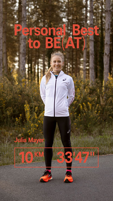 Julia Mayer 10km Straße Bestzeit Nummer 3 all time 3. schnellste Österreicherin platz 2 ASICS Metaspeed Sky Frankreich Morton