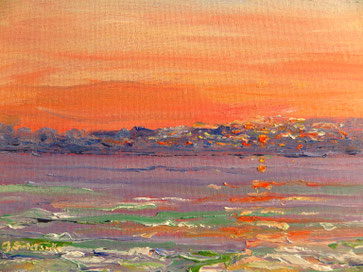 Sunrise of Sexton Pl. Oil, 9x12, $ 300