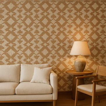 geflochtene Tapete Herz greenwebshop