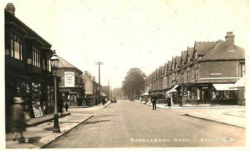 Raddlebarn Road in 1928; image posted by Ian Hamilton Fazey in the Livingston Family Archive on the Off Exploring website