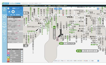 高速道路の交通情報アプリ