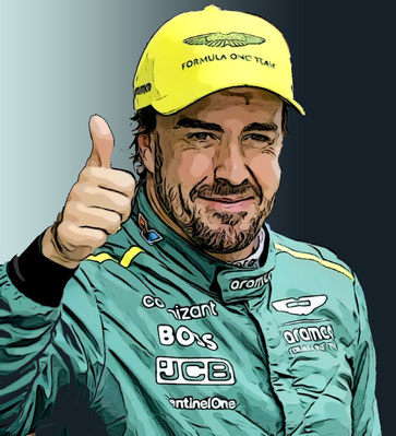 Fernando Alonso by Muneta & Cerracín