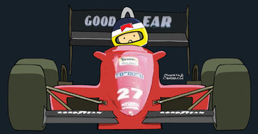 Michele Alboreto by Muneta & Cerracín