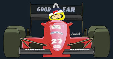 Michele Alboreto by Muneta & Cerracín
