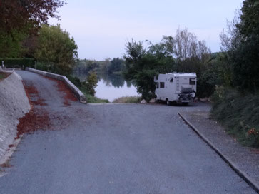 Bild: Stellplatz bei Bayonne für das Wohnmobil