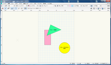 Vectorworksグループ図形　編集時の画面表示　表示について