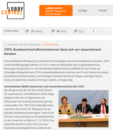 LobbyControl – Initiative für Transparenz und Demokratie e.V.