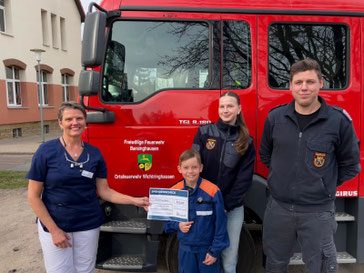 Wir unterstützen die Jugendfeuerwehr Wichtringhausen
