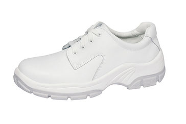 Sicherheitsschuhe als Halbschuhe, Farbe: weiß, Leder