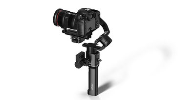 DJI Ronin S es un estabilizador de tres ejes diseñado para cámaras Canon, Panasonic, Nikon, Sony, Hasselblad