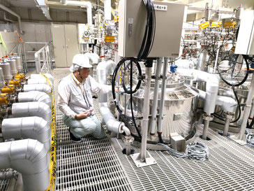 食品工場タンクの光触媒コーテンング