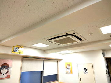 防カビ施工後の天井