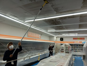 カビの分解除去作業