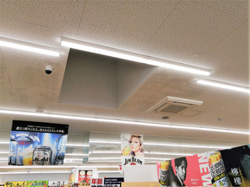 防カビ施工後の天井