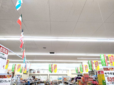 防カビ施工後の天井