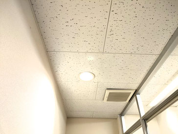 防カビ施工後の天井
