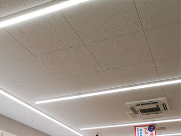防カビ施工後の天井