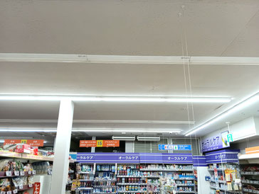 防カビ施工後の天井