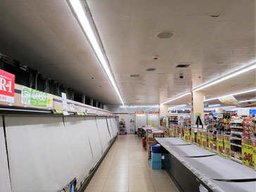 防カビ施工後の天井