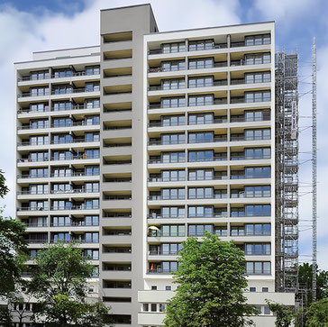 Bauzeit berlin GmbH, modernisierung hochhaus berlin-kreuzberg, Bauleitung, Ausschreibung, Vergabe und Bauleitung aller Gewerke, Umsetzung der Planung, Qualitäts- und Bauzeitüberwachung, Aufmaß, Abnahmen und Prüfungen, Gewährleitungsmanagment