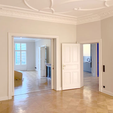 bauzeit berlin GmbH, Projektleitung, komplettsanierung altbauwohnung berlin-tiergarten, Ausschreibung, Vergabe und Bauleitung aller Gewerke, Umsetzung der Planung, Qualitäts- und Bauzeitüberwachung, Aufmaß, Abnahmen und Prüfungen, Gewährleitungsmanagment