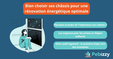 Bien choisir ses châssis pour une rénovation énergétique optimale : meilleur PEB, obtention de la prime châssis, et audit logement pour les châssis.
