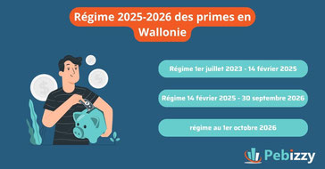 Flashnews : nouveau régime de primes en Wallonie (régime transitoire 2025-2026).