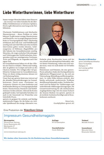 aprioris Soforthilfe-Praxis in Winterthur