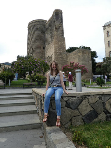 Melanie Lubbe unterwegs in Baku, Schacholympiade 2016