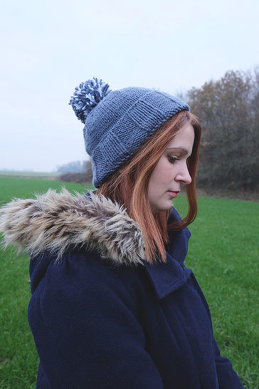 ecchymose bonnet pompom personnalisable