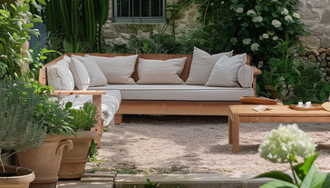 table basse extérieur bois made in france