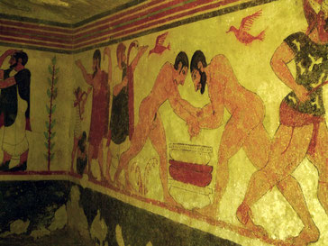 Pintures al fresc de la Tomba dels Augurs (530 a.C)