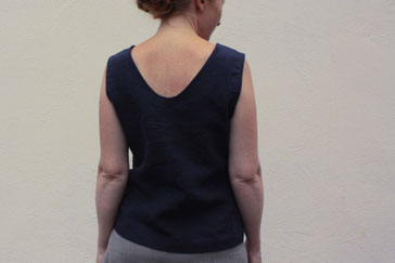 Leinentop aus dem Modeatelier in Konstanz