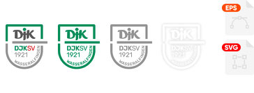 DJK-SV Wasseralfingen 1921 e.V. Wappen-Logo Vektordatei