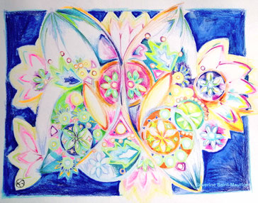 dessin intuitif, severine saint-maurice, lescerclesdelumiere.com, mandala, printemps