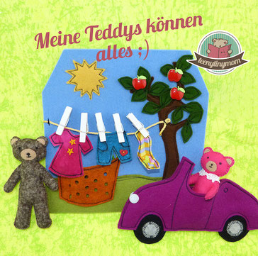 Genderneutrales Spielzeug Spielbuch Stoffbuch Quiet book Nähanleitung Freebook