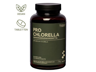 Chlorella von Tisso zur natürlichen Entgiftung des Körpers und Unterstützung mit Mikronährstoffen