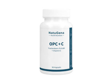 OPC+C Traubenkern-Extrakt + Vitamin C, 417 mg französischer Traubenkern-Extrakt pro Kapsel Mit 250 mg OPC pro Kapsel kombiniert mit dem Co-Faktor Vitamin C aus natürlicher Hagebutte