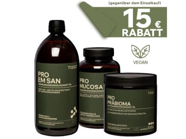 Komplett Sparpaket von Tisso zur Regeneration und Förderung der Darmgesundheit