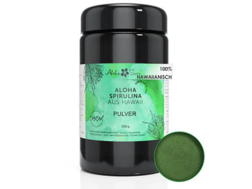 Hawaian Spirulina von Aloha Sana, Mikroalgen mit hohem Proteingehalt bindet Schwermetalle und unterstützt den Körper bei der natürlichen Entgiftung, Superfood