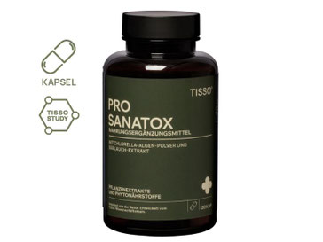 Pro Sanatox von Tisso zur sanften Entgiftung mit Aktiv-Ballaststoffen und Mineralstoffen zur Unterstützung von Leber, Niere und natürlicher Entgiftung