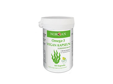 Omega-3- vegane Kapseln von Norsan, Pflanzliches Algenöl: Reich an EPA & DHA