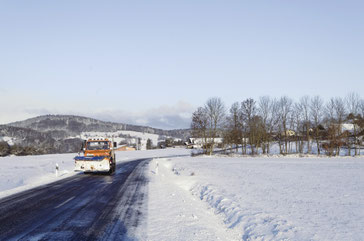 Schneepflug bei Haunkenzell