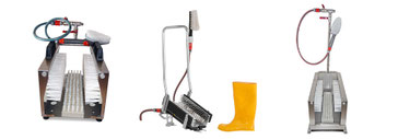 Petits nettoyeurs de bottes mobiles