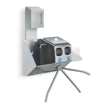  Eingangskontrolle mit Handwaschbecken ECO 