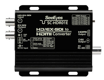 EX-SDI⇒HDMI変換 長距離受信コンバーター HDR01E 本体写真