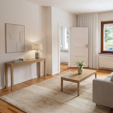 bauzeit berlin GmbH, Reihenendhaus Berlin-Pankow, Sanierung, Modernisierung, Einfamilienhaus, Bestandsimmobilie, Badsanierung, Einbauküche, Elektrosanierung, Spachtel- und Malerarbeiten, Rückbau und Neuaufbau der Böden, Projektleitung, Generalübernehmer,