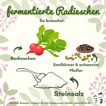 Radieschen fermentieren in nur 3 Minuten!